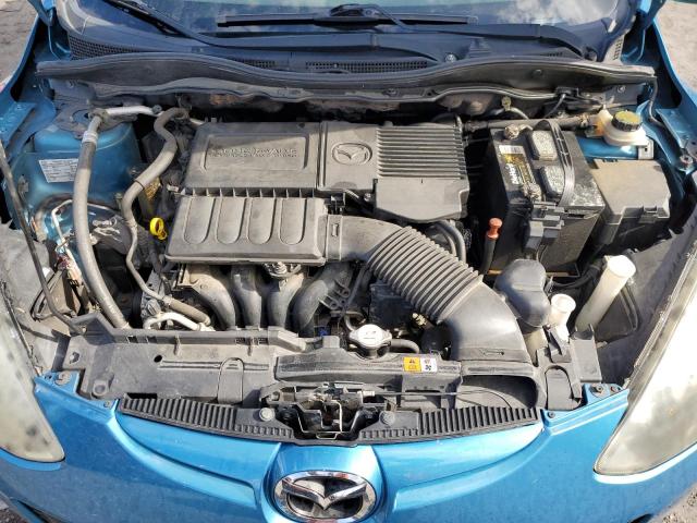 JM1DE1HZ4B0114159 - 2011 MAZDA MAZDA2 BLUE photo 11