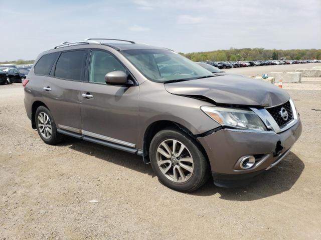 5N1AR2MM1DC670367 - 2013 NISSAN PATHFINDER S BROWN photo 4