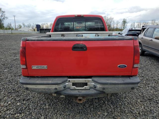 1FTSX21P75EC47988 - 2005 FORD F250 SUPER DUTY RED photo 6
