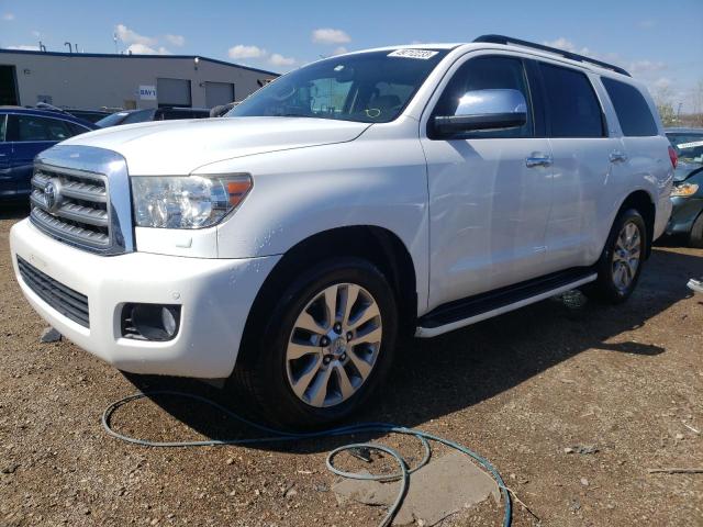 5TDJY5G13BS045541 - 2011 TOYOTA SEQUOIA LIMITED WHITE photo 1