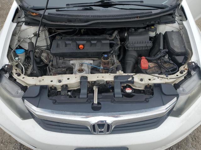 19XFB2F90CE337818 - 2012 HONDA CIVIC EXL WHITE photo 11