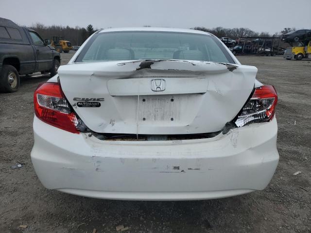 19XFB2F90CE337818 - 2012 HONDA CIVIC EXL WHITE photo 6