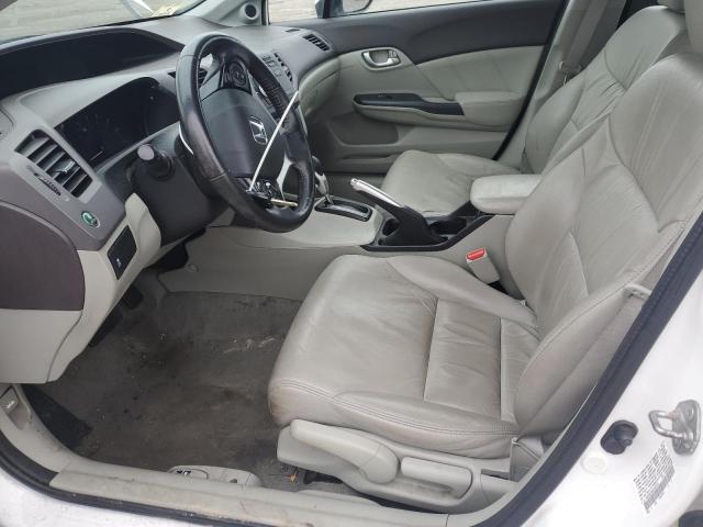 19XFB2F90CE337818 - 2012 HONDA CIVIC EXL WHITE photo 7