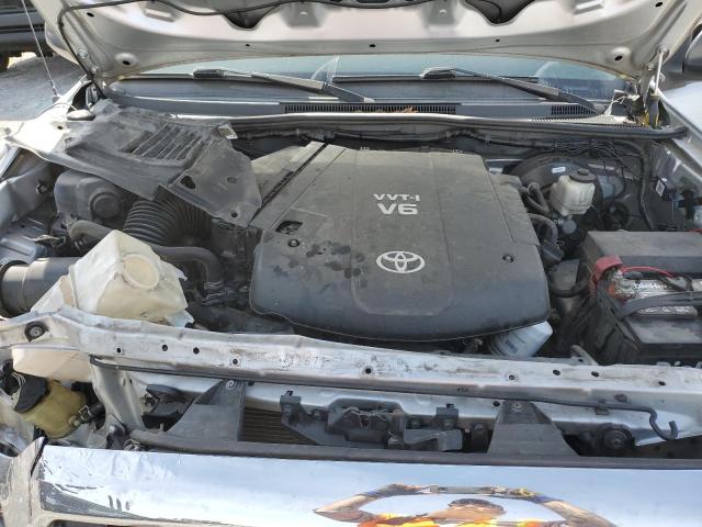 5TFJU4GN0DX046913 - 2013 TOYOTA TACOMA DOUBLE CAB PRERUNNER SILVER photo 11