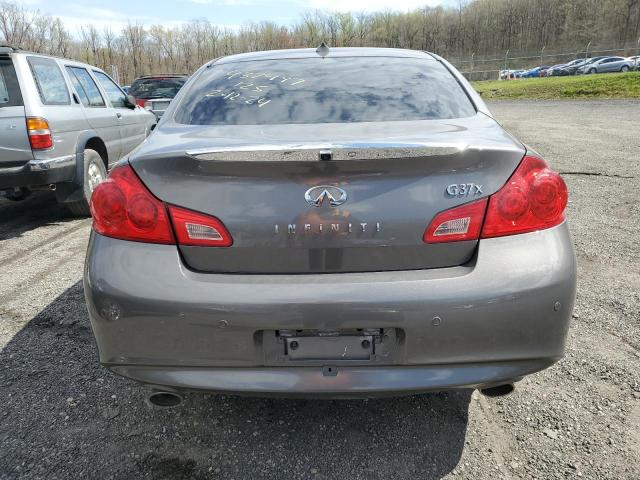 JN1CV6AR2AM456500 - 2010 INFINITI G37 GRAY photo 6