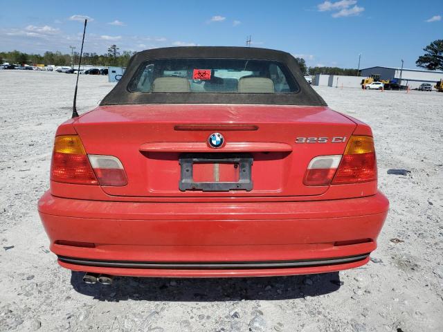 WBABS33481JY50745 - 2001 BMW 325 CI RED photo 6