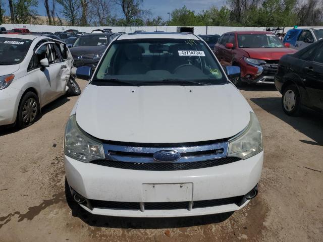 1FAHP3HN7AW227612 - 2010 FORD FOCUS SEL WHITE photo 5