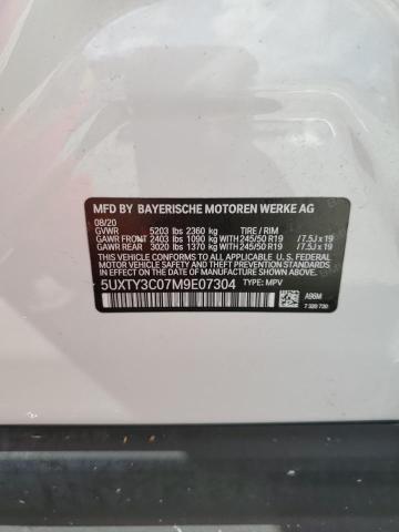 5UXTY3C07M9E07304 - 2021 BMW X3 SDRIVE30I WHITE photo 13