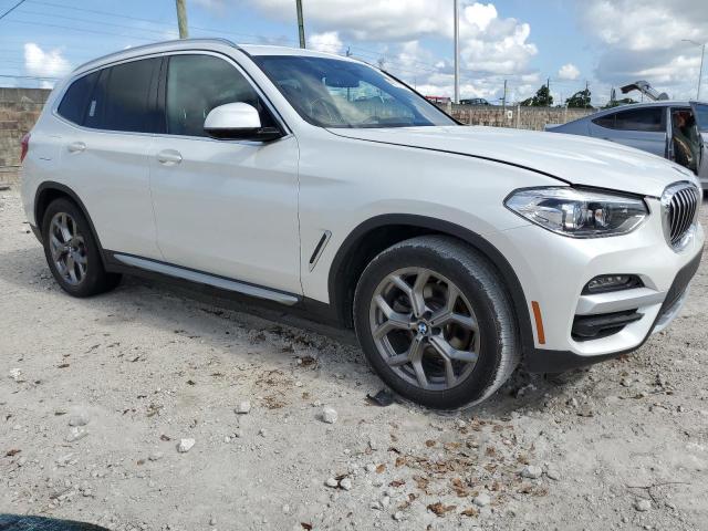 5UXTY3C07M9E07304 - 2021 BMW X3 SDRIVE30I Ақ фото 4