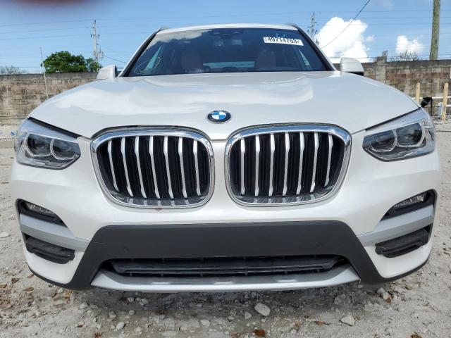 5UXTY3C07M9E07304 - 2021 BMW X3 SDRIVE30I WHITE photo 5