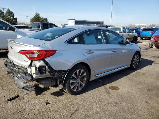 5NPE34AFXGH353818 - 2016 HYUNDAI SONATA SPORT SILVER photo 3