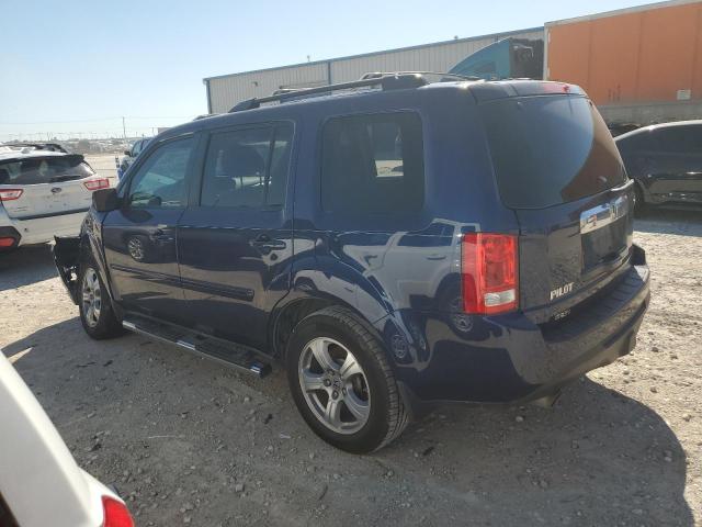 5FNYF3H66EB014070 - 2014 HONDA PILOT EXL BLUE photo 2