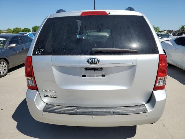 KNDMG4C79E6581323 - 2014 KIA SEDONA LX SILVER photo 6