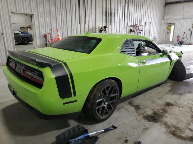 2C3CDZFJ3KH652152 - 2019 DODGE CHALLENGER R/T SCAT PACK GREEN photo 3
