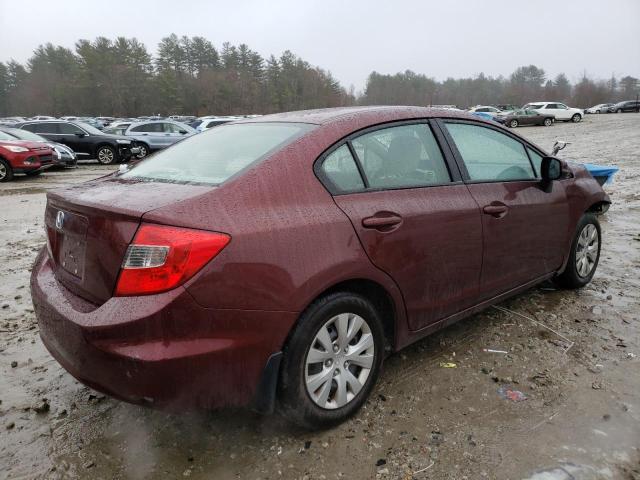 2HGFB2F5XCH508416 - 2012 HONDA CIVIC LX BROWN photo 3