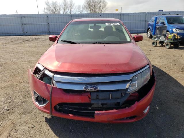 3FAHP0JG5AR311764 - 2010 FORD FUSION SEL RED photo 5