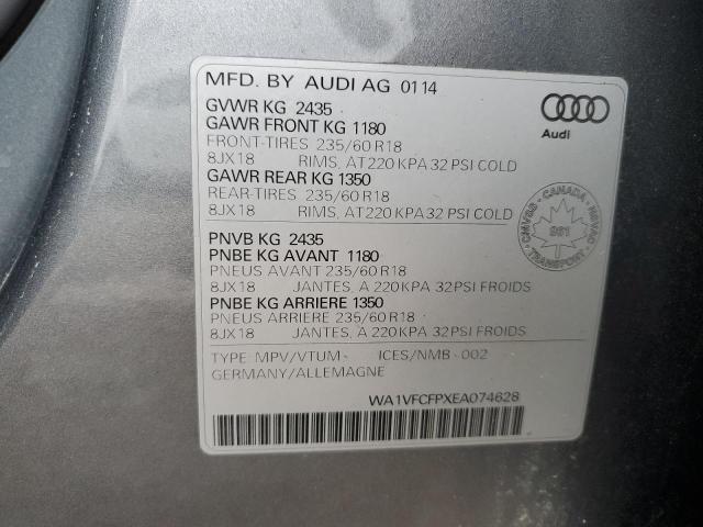 WA1VFCFPXEA074628 - 2014 AUDI Q5 PRESTIGE 灰色 照片 13