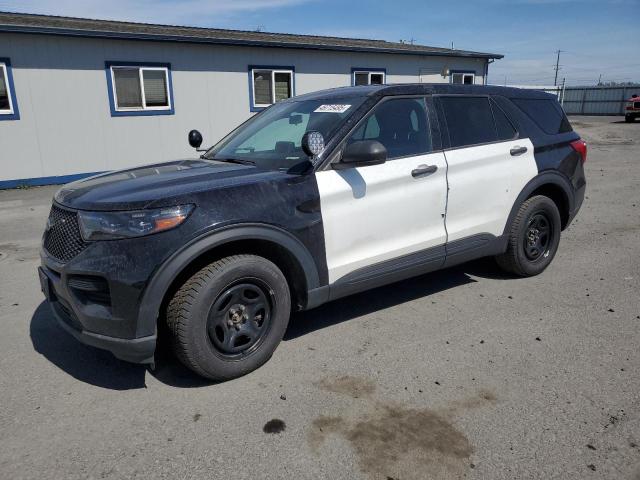 1FM5K8AW7NNA10855 - 2022 FORD EXPLORER POLICE INTERCEPTOR 双色 照片 1