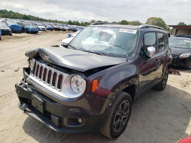 ZACCJBDB2HPG56384 - 2017 JEEP RENEGADE LIMITED GRAY photo 1