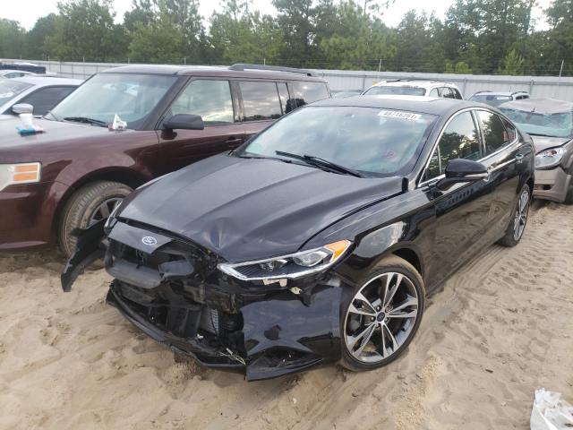 3FA6P0K99HR148411 - 2017 FORD FUSION TITANIUM BLACK photo 2