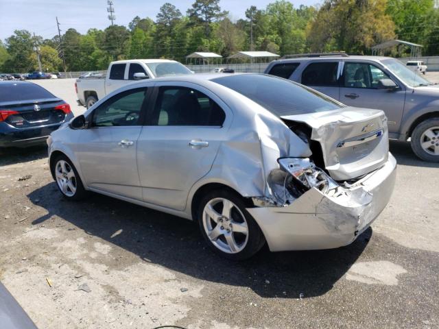 1G1JE5SH0C4178034 - 2012 CHEVROLET SONIC LTZ SILVER photo 2