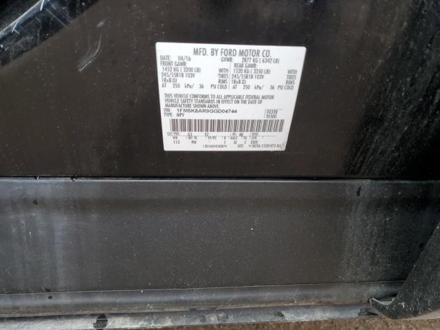 1FM5K8AR9GGD04744 - 2016 FORD EXPLORER POLICE INTERCEPTOR Qara foto 13