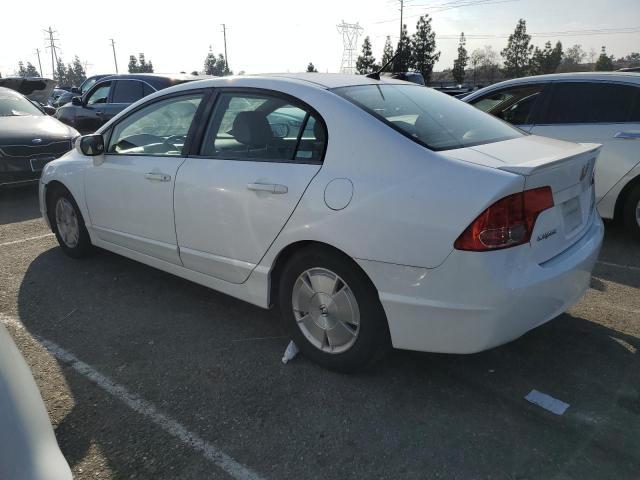 JHMFA36248S024513 - 2008 HONDA CIVIC HYBRID WHITE photo 2