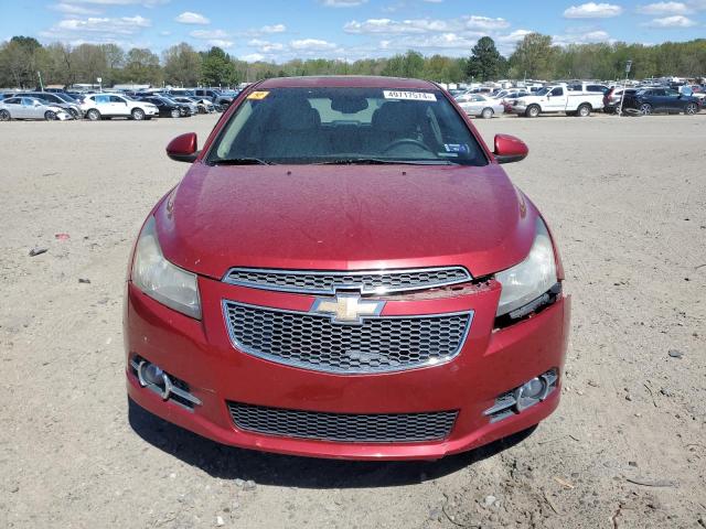 1G1PH5S93B7241604 - 2011 CHEVROLET CRUZE LTZ RED photo 5