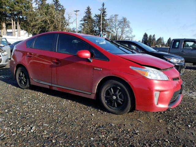 JTDKN3DU9F0431955 - 2015 TOYOTA PRIUS RED photo 4