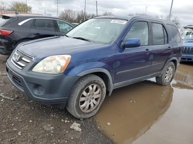 JHLRD788X5C041937 - 2005 HONDA CR-V EX BLUE photo 1