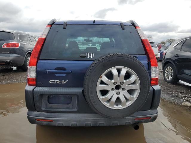 JHLRD788X5C041937 - 2005 HONDA CR-V EX BLUE photo 6