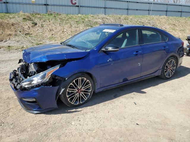 3KPF44ACXLE245009 - 2020 KIA FORTE GT BLUE photo 1