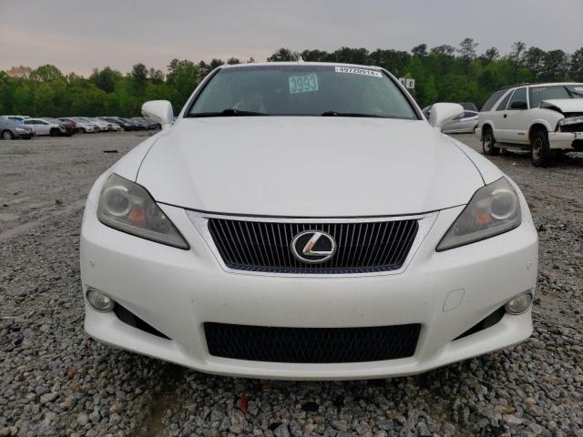 JTHFF2C27B2519893 - 2011 LEXUS IS 250 WHITE photo 5