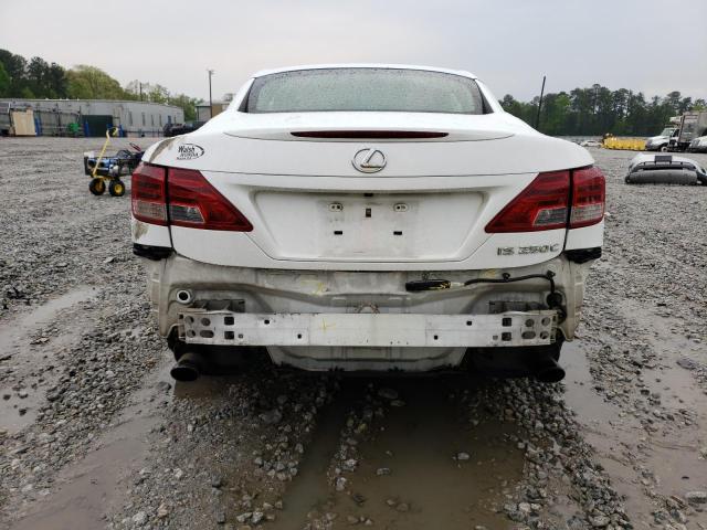 JTHFF2C27B2519893 - 2011 LEXUS IS 250 WHITE photo 6