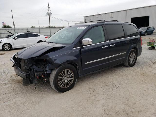 2C4RC1CG5DR747893 - 2013 CHRYSLER TOWN & COU TOURING L GRAY photo 1