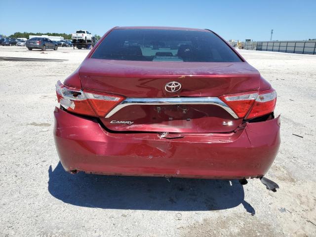 4T1BF1FK5GU541758 - 2016 TOYOTA CAMRY LE RED photo 6