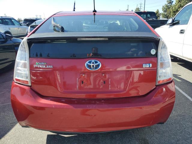 JTDKN3DU8B0278916 - 2011 TOYOTA PRIUS RED photo 6