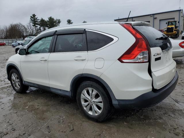 5J6RM4H78DL052978 - 2013 HONDA CR-V EXL WHITE photo 2