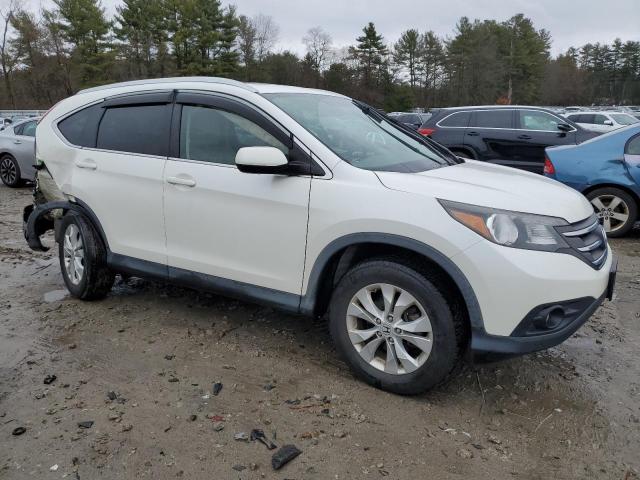 5J6RM4H78DL052978 - 2013 HONDA CR-V EXL WHITE photo 4