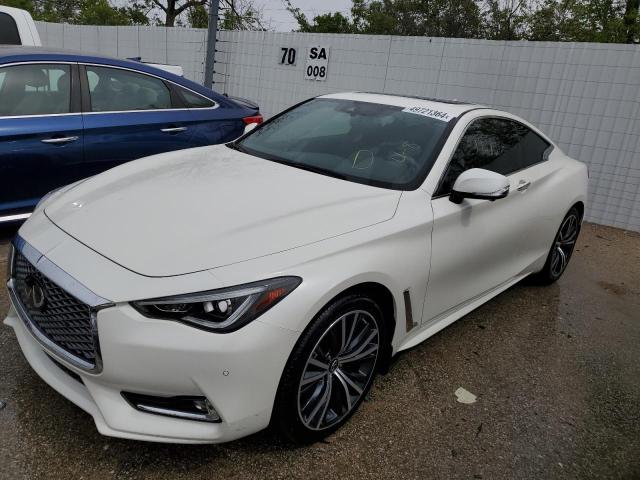 JN1EV7KL6NM630356 - 2022 INFINITI Q60 LUXE WHITE photo 1