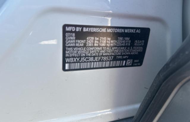 WBXYJ5C38JEF78537 - 2018 BMW X2 XDRIVE28I თეთრი ფოტო 10