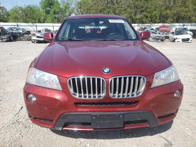 5UXWX9C50E0D22874 - 2014 BMW X3 XDRIVE28I BURGUNDY photo 5