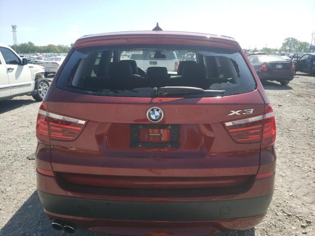 5UXWX9C50E0D22874 - 2014 BMW X3 XDRIVE28I BURGUNDY photo 6