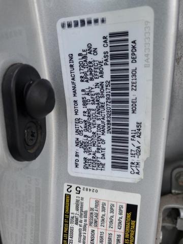 1NXBR32E07Z931752 - 2007 TOYOTA COROLLA CE SILVER photo 13