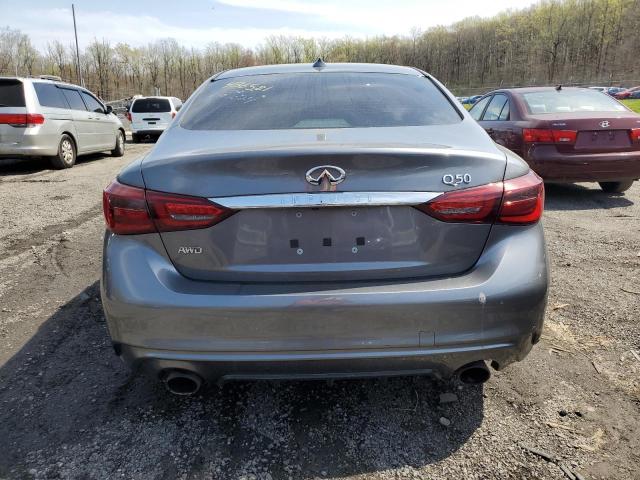 JN1EV7AR9KM556237 - 2019 INFINITI Q50 LUXE GRAY photo 6