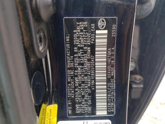 4T1BK1EB9EU120457 - 2014 TOYOTA AVALON BASE Qara foto 12