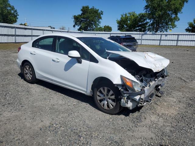 19XFB2F5XCE356468 - 2012 HONDA CIVIC LX WHITE photo 4