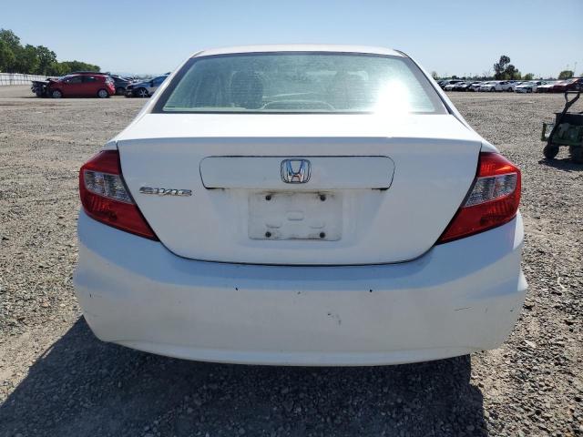 19XFB2F5XCE356468 - 2012 HONDA CIVIC LX WHITE photo 6