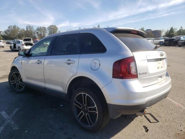 2FMDK3JC5DBB45539 - 2013 FORD EDGE SEL GRAY photo 2