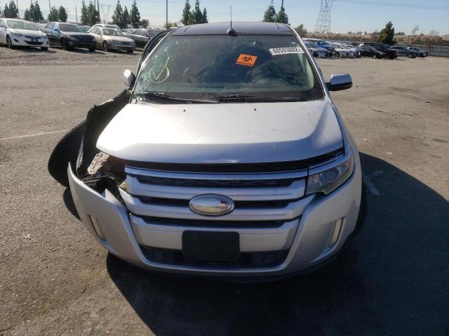 2FMDK3JC5DBB45539 - 2013 FORD EDGE SEL GRAY photo 5